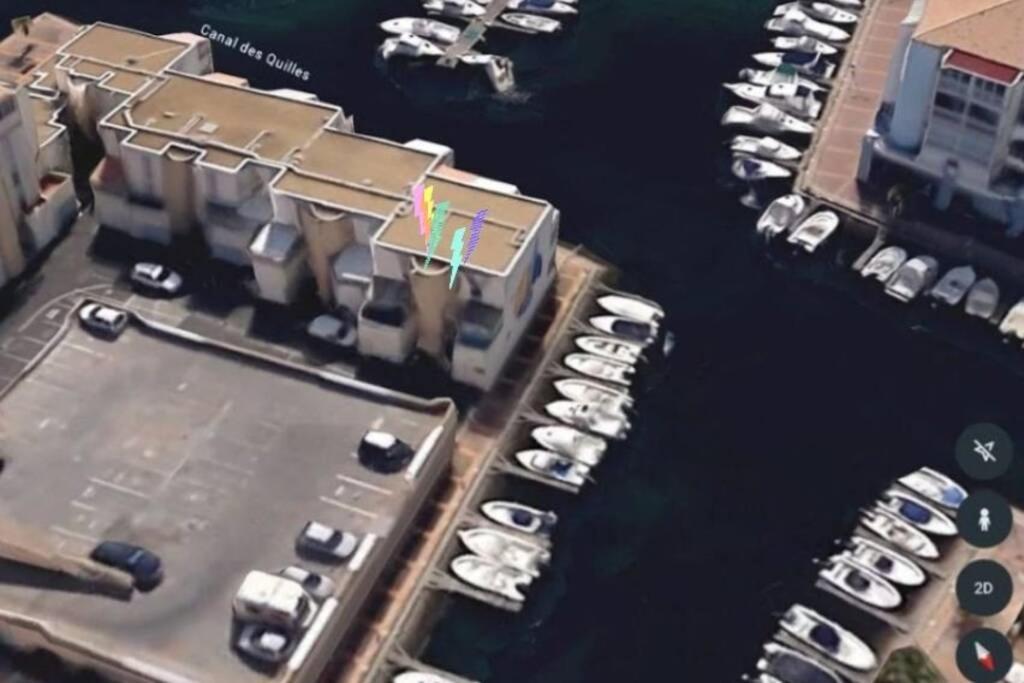 Studio moderne classe 2 dans marina proche mer et etang - lit wifi fibre et parking privé Sète Exterior foto